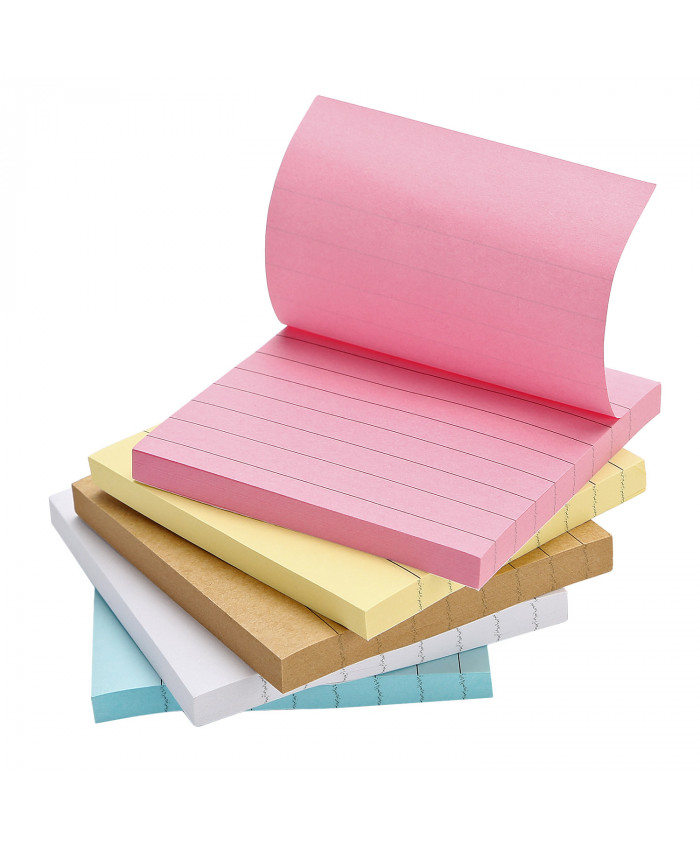  TOROTON Super Sticky Notes Notepad Memo Stickers 3 x 3 inches, 6 Colors Collection, 80 Sheets per Pad,12 Pads per Pack (Dreamy Colours) 